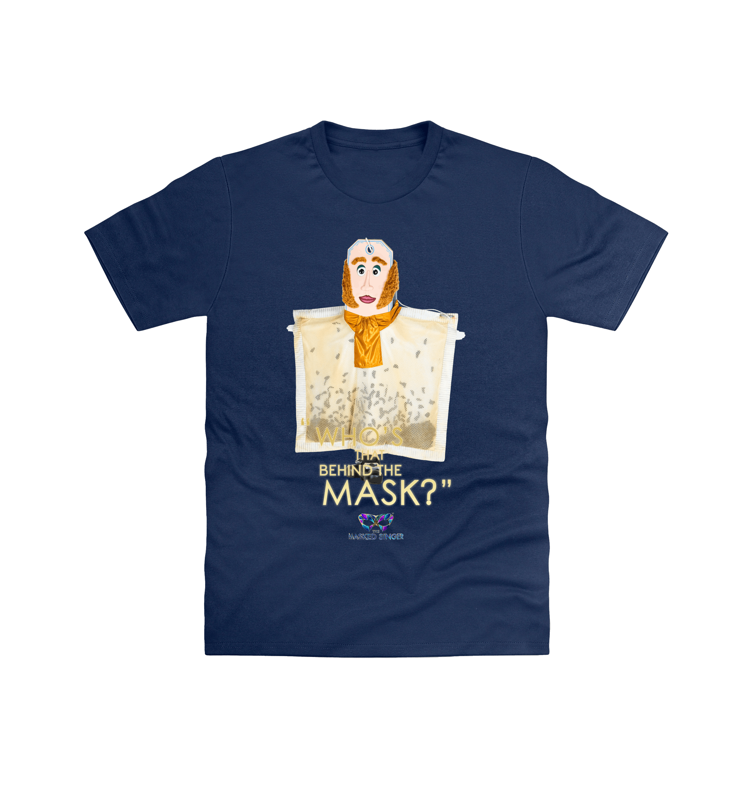 Navy Printed T-shirt Front